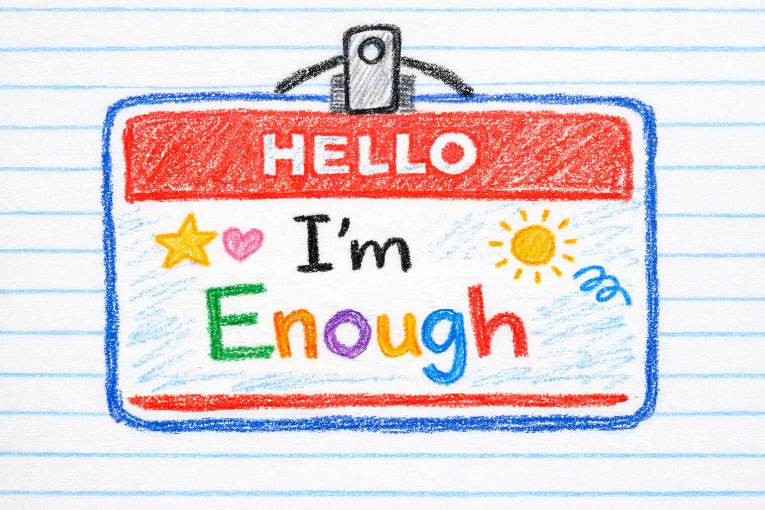 Cover of Hello, I'm Enough