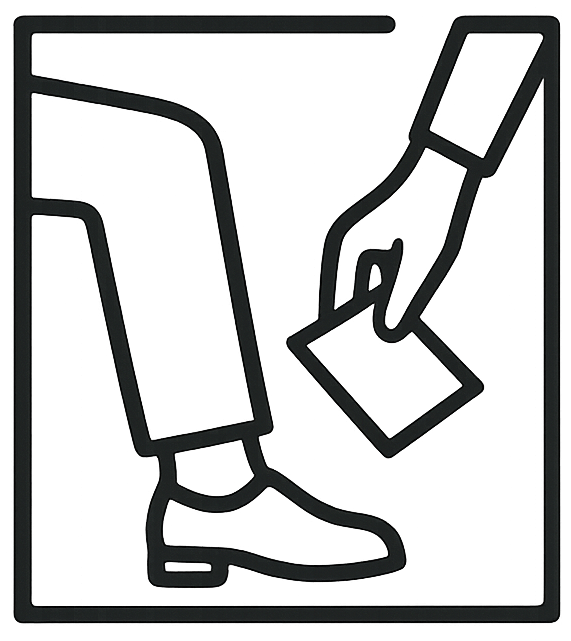 Psst Notes logo — a hand secretly passing a note